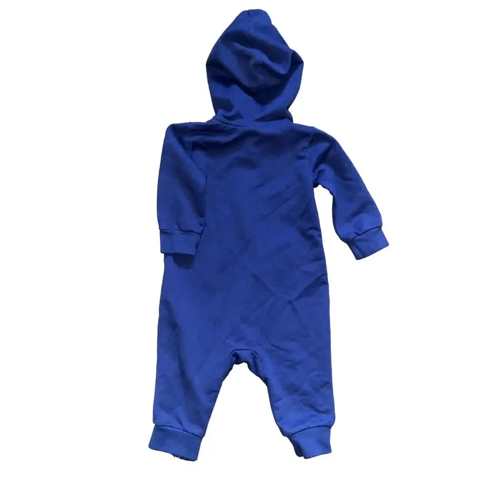 Infant Nike One Piece Boys 6M Sleeper Navy Blue Zip Up *